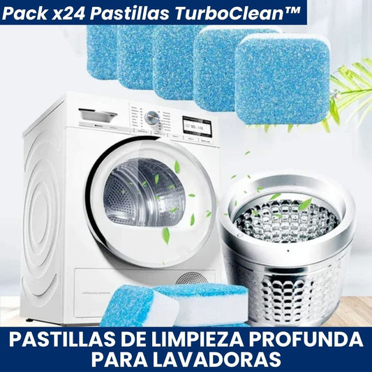 Pack x24 Pastillas TurboClean™ – Renueva tu lavadora por dentro